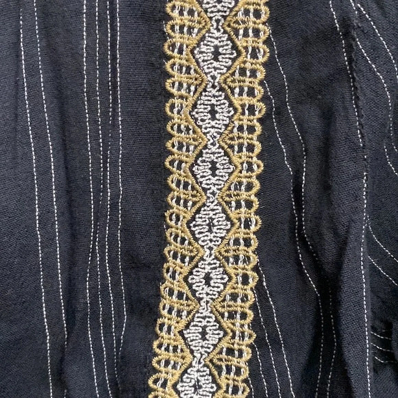 J Jill Boho Embroidered Black Tunic NWT Size Small - Picture 12 of 14